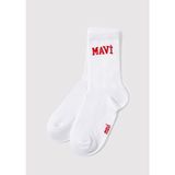 Mavi Mavi Logo Detaylı Beyaz Soket Çorap 1912726-20454 - Standart - Beyaz-20454