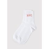 Mavi Mavi Logo Detaylı Ekru Soket Çorap 1912726-620 - Beyaz - Standart