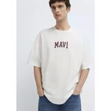 MAVİ MAVİ LOGO TİŞÖRT Kırık Beyaz Erkek T-Shirt M0613578-70057