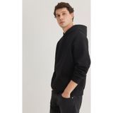 Mavi Mavı M0S10275-900 Sıyah Erkek Loose Kapusonlu Sweatshırt