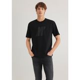 Mavi Mavi Pro Logo Baskılı Siyah Tişört Erkek Günlük Kısa Kol 067034-900 Türkiye Menşeli - XXL