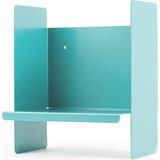 Mavi Metal Duvar Rafı - Masa Üstü Kitaplık ve Çok Amaçlı Ofis Düzenleyici 21X30 cm - 0-Koyu Mavi