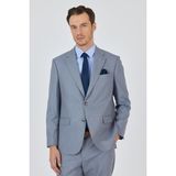 Mavi Mono Yaka Astarlı Çift Yırtmaç Esnek 4 Drop Comfort Fit Classic Takım Elbise 1001250160 - 56