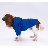 Mavi Mont Köpek Mont Köpek Kıyafeti Köpek Yağmurluğu(Küçük-Büyük Irklar) - L