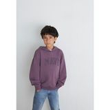 Mavi Mor Logo 6S10143-70656 Baskılı Uzun Kollu Sweatshirt 9 - 10 Yaş Erkek Çocuk İçin Orta Kalınlık - Mor-70656
