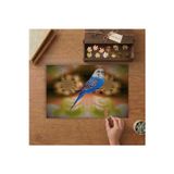 Mavi Muhabbet Kuşu Tasarımı 240 Parça Ahşap Puzzle Ahşap Kutuda MPY10477