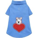 Mavi Nakışlı Kedi ve Köpek Gömleği - S