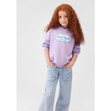 Mavi New York Baskılı Mor Sweatshirt 7S10063-70519 - Lila - 3 - 4 Yaş