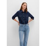 Mavi Nia Gold Premium Mürekkep Mavi Jean Gömlek 1211137-90540 - XS - Lacivert