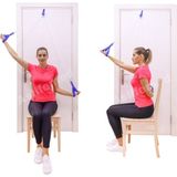 Mavi Omuz ve Bilek Destekli Spor Makarası, Hafif ve Rahat Kullanım - Ahşap - Ceviz