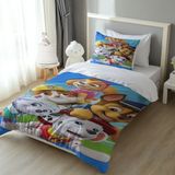 Mavi Paw Petrol Ekibi Yatak Örtüsü M40 - 001-Renkli - 160 x 220 cm