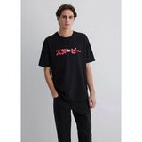 Mavi Peanuts Baskılı Loose Siyah Erkek T-Shirt M0612661-900