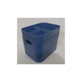 Mavi Plastik Masaüstü Organizer 3 Parça