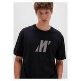 Mavi Pro Logo Reflektör Detaylı Siyah Tişört Loose Fit / Bol Rahat Kesim 0613092-900