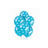 Mavi Puantiyeli Lateks Balon 10 Lu M464