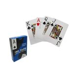 Mavi Pvc Plastik Su Geçirmez Jumbo Blackjack iskambil Oyun Kağıdı cin443mv