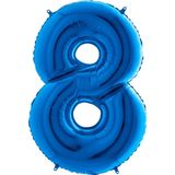 Mavi Rakam Balon Folyo 100 Cm, Partiler ve Kutlamalar Için Ideal - Seçenek 1 - Ahşap - Ceviz
