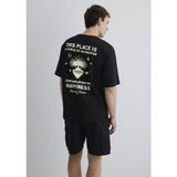 Mavi Relaxed Siyah Erkek T-Shirt M0612670-900 - XXL
