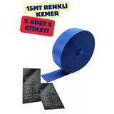 Mavi Renk Emniyet Kemeri 15Mt. (Etiket Hediyeli)