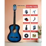 Mavi Renk Klasik Gitar Manuel Raymond