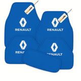 Mavi Renk Renault Uyumlu 5’Li Halı Paspas Takımı Kaymaz Tabanlı, Yıkanabilir Oto Paspas Seti