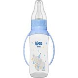 Mavi Renkli Kulplu 150 ml Pp Biberon, Pratik ve Şık Tasarım - Ahşap - Ceviz