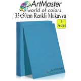 Mavi Renkli Mukavva 35X50 Cm 5 Adet 1 Paket Renkli Sert Karton 1.0 Mm Anasınıfı Hobi Etkinlik Okul Öncesi Elişi