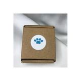 Mavi Renkli Pati Etiket Pençe Paw Sticker Kedi Köpek Yuvarlak Mat Etiket Blue 3 Cm 180 Adet