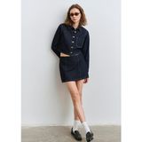 Mavi Rinse Denim Mini Etek 1310721-85481 - Lacivert - XS