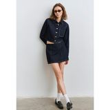 Mavi Rinse Denim Mini Etek 1310721-85481 - Lacivert