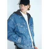 Mavi Ryan 90lar İndigo Mavisi Jean Ceket Erkek Cepli Normal Kesim 2XL Uzun Kol - Dark