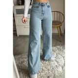 Mavi Salaş Kadın Pantolon Kar Yıkama Likralı Palaazo Jeans Pantolon-1