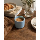 Mavi Seramik Kupa 175 ml Minimal Kahve Kupası Çay Fincanı Espresso ve Türk Kahvesi Bardağı