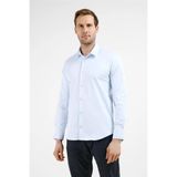 Mavi Sert Yaka Uzun Kol Cepsiz Slim Fit Pamuklu Gömlek 1004255228