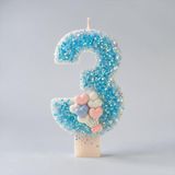 Mavi Sim Pasta Mumu, Doğum Günü Mumu, 0 Yaş, Balon Konsept, Parti Süslemesi (3)