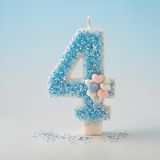 Mavi Sim Pasta Mumu, Doğum Günü Mumu, 0 Yaş, Balon Konsept, Parti Süslemesi (4)