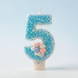 Mavi Sim Pasta Mumu, Doğum Günü Mumu, 0 Yaş, Balon Konsept, Parti Süslemesi (5)