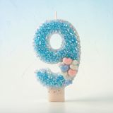 Mavi Sim Pasta Mumu, Doğum Günü Mumu, 0 Yaş, Balon Konsept, Parti Süslemesi (9)