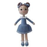Mavi Şirin Bebek Amigurumi Organik Oyuncak