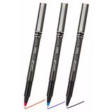 Mavi Siyah Kırmızı Pilot Kalem Ub-155 Micro Deluxe 3 Adet Uniball Pilot Kalem 0.5 Mm Roller Uçlu Pilot Kalem İnce Uçlu