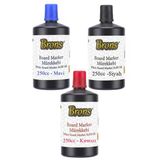 Mavi Siyah Kırmızı Yazı Tahta Kalem Mürekkebi 250Ml 1 Adet Brons Tahta Kalemi Mürekkebi Kolay Silinebilir 250Gr Okul