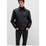 Mavi Siyah Suni Deri Ceket 0110636-71379 - XS