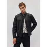 Mavi Siyah Suni Deri Ceket Kadın Slim Fit Günlük Renk Siyah 0110438-71379 - XL