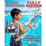 Mavi Su Dünyası Çantalı Su Tabancası Müzikli Işıklı - Renkli
