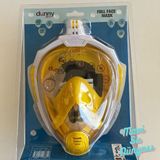 Mavi Su Dünyası Full Face Maske Şnorkel Set Takımı Sarı Renk S/m - Mavi Su Dünyası - S - M