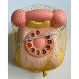 Mavi Su Dünyası Sevimli Çevirmeli Telefon 15X15 cm Pembe Renk