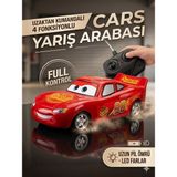 Mavi Su Dünyası Yarış Arabası Cars Uzaktan Kumandalı 4 Fonksiyonlu 20 cm Yarış Arabası Kırmızı - Renkli
