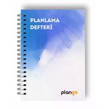 Mavi Suluboya Günlük Planlayıcı Defter - Daily Planner - Ders Çalışma - Planlama Defteri