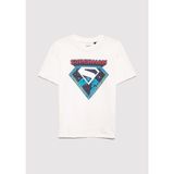 Mavi Superman Baskılı Ekru Tişört 6610381-70057 - 5 - 6 Yaş