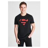 Mavi Superman Baskılı Siyah Tişört Slim Fit / Dar Kesim 066875-900